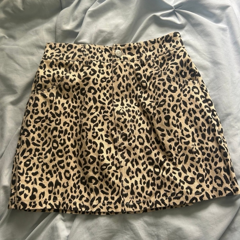 Cheetah print skirt